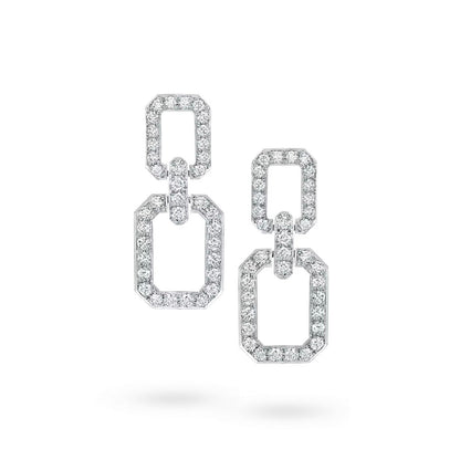 [Luna Brilliance]LINKS MEDIUM EARRINGS DIAMOND