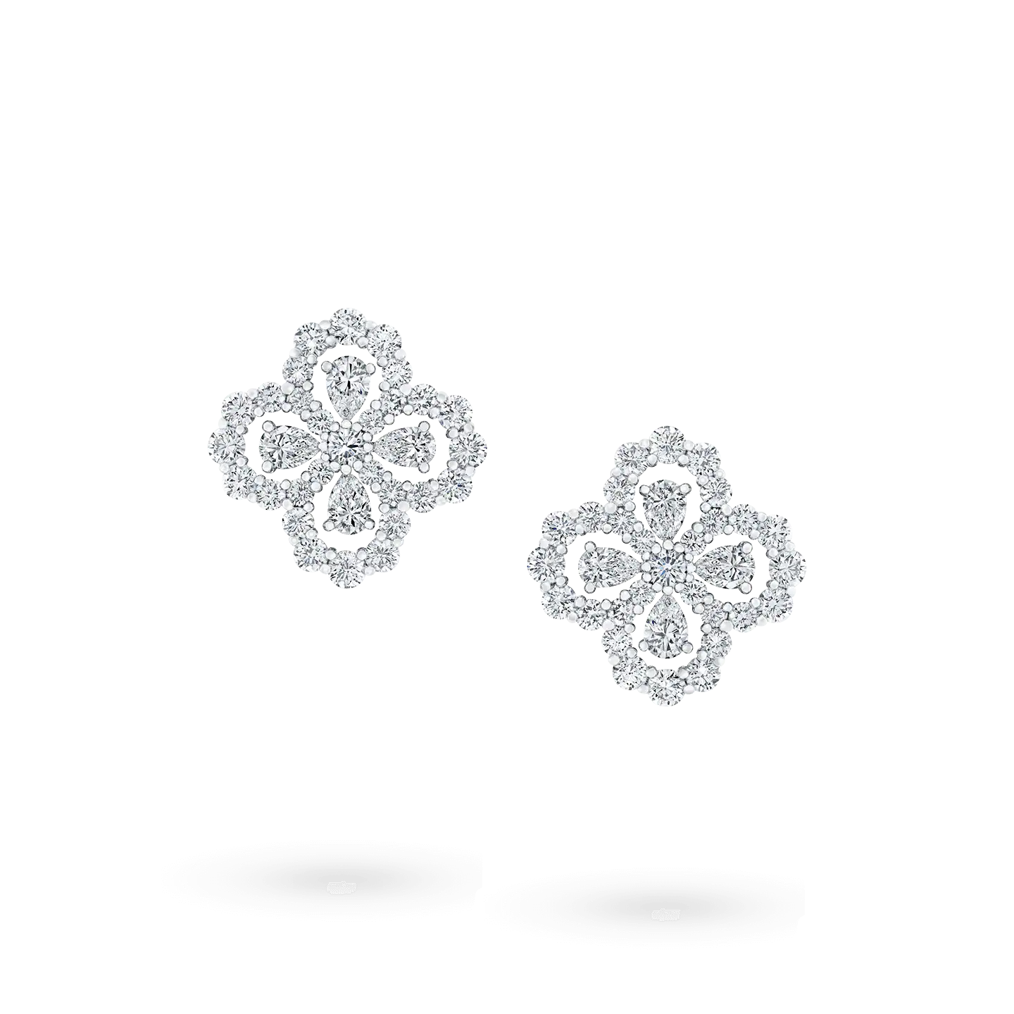 [Luna Brilliance]LOOP EARRINGS FULL MOTIF DIAMOND 16MM