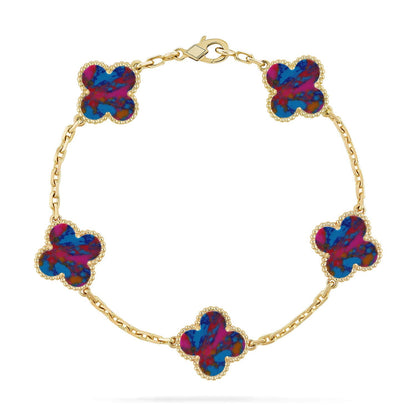 [Luna Brilliance]CLOVER GOLD BRACELET COLLECTION,5 MOTIFS