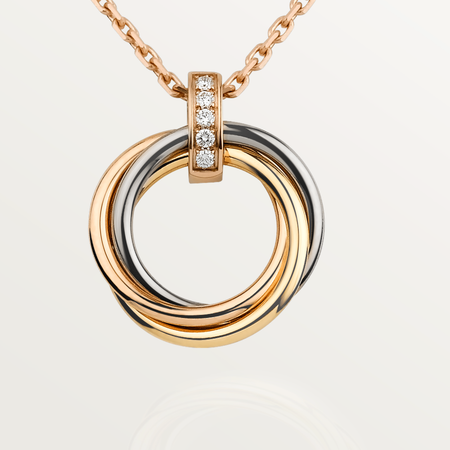 [Luna Brilliance]TRINITY NECKLACE GOLD  DIAMONDS