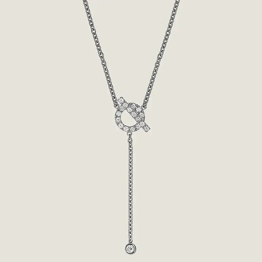 [Luna Brilliance]FINESSE SILVER DIAMOND NECKLACE