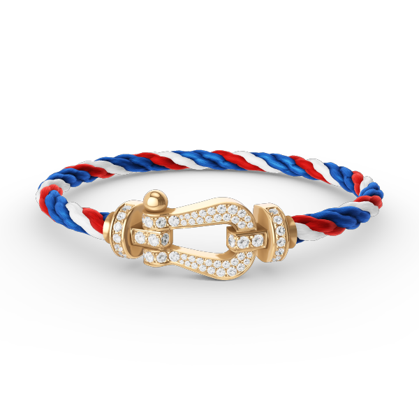 [Luna Brilliance]FORCE LARGE HORSESHOE FULL DIAMOND BRACELET GOLD