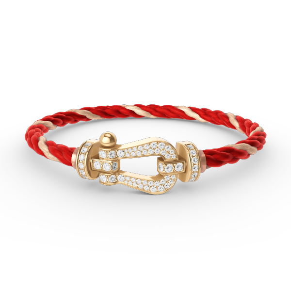 [Luna Brilliance]FORCE LARGE HORSESHOE FULL DIAMOND BRACELET GOLD