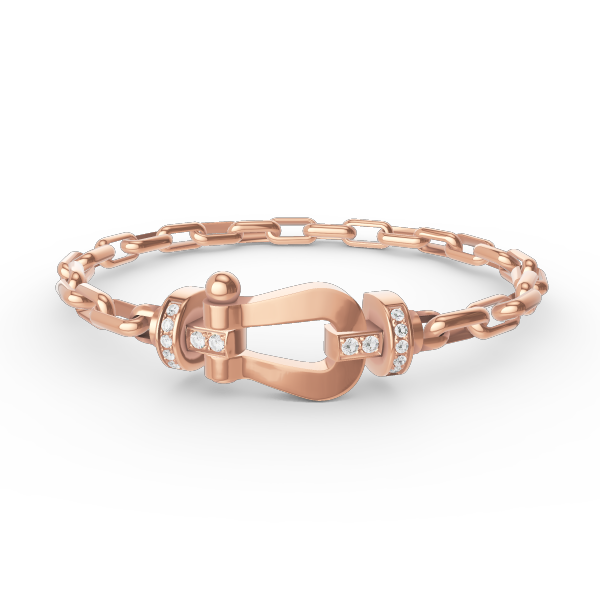 [Luna Brilliance]FORCE LARGE HORSESHOE CLASP  METAL BRACELET