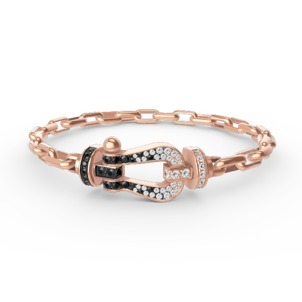 [Luna Brilliance]FORCE LARGE HORSESHOE CLASP  METAL BRACELET