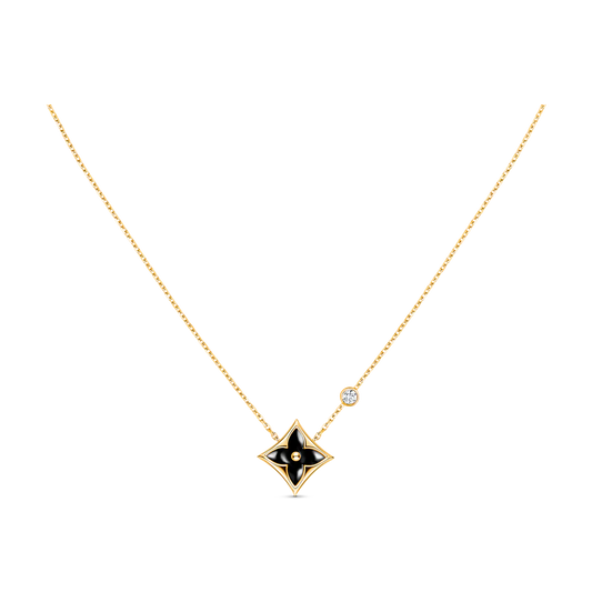 [Luna Brilliance]STAR BLACK MOP NECKLACE