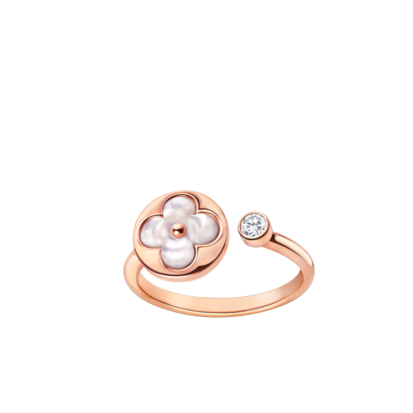 [Luna Brilliance]SUN 1 DIAMOND PINK MOP RING