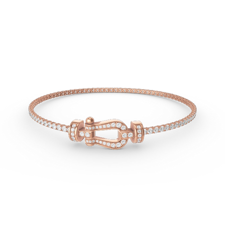 [Luna Brilliance]FORCE  HORSESHOE  DIAMOND TENNIS BRACELET
