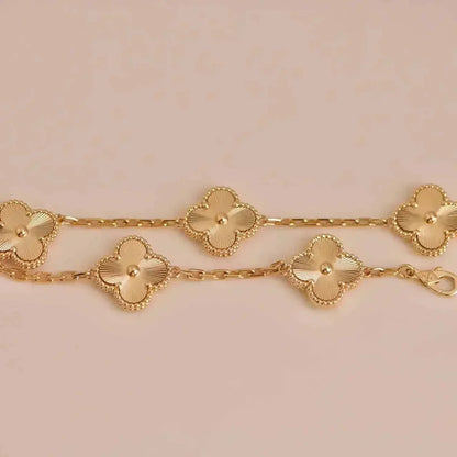 [Luna Brilliance]CLOVER 5 FLOWERS LASER BRACELET