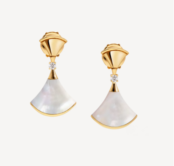 [Luna Brilliance]DREAM MOP 1 DIAMOND EARRINGS