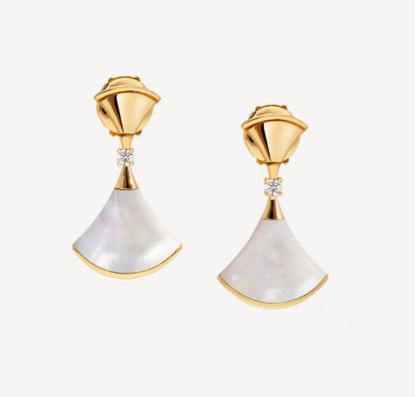 [Luna Brilliance]DREAM MOP 1 DIAMOND EARRINGS
