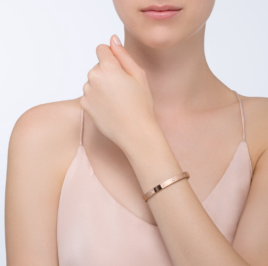 [Luna Brilliance]LOVE BRACELET 6.1MM 4 DIAMONDS