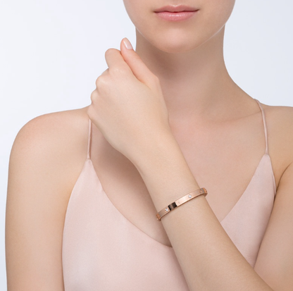 [Luna Brilliance]LOVE BRACELET 6.1MM 4 DIAMONDS