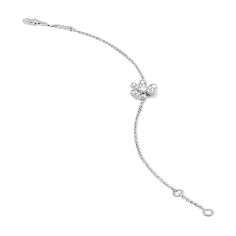 [Luna Brilliance]FRIVOLE SILVER FLOWER DIAMOND BRACELET