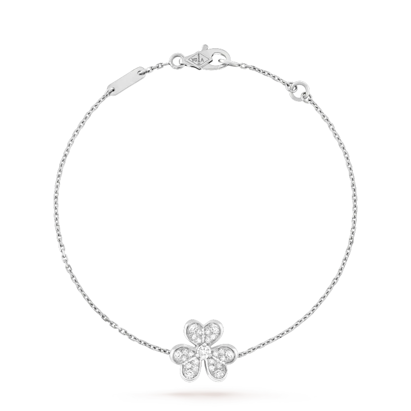 [Luna Brilliance]FRIVOLE SILVER FLOWER DIAMOND BRACELET
