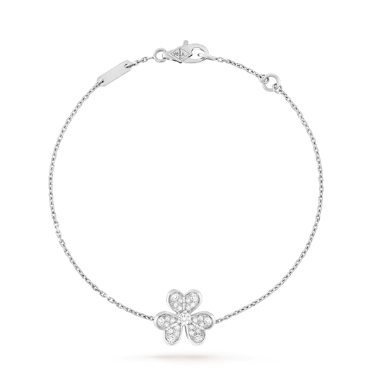 [Luna Brilliance]FRIVOLE SILVER FLOWER DIAMOND BRACELET