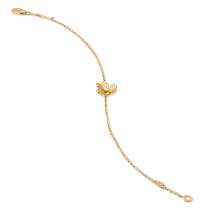 [Luna Brilliance]FRIVOLE GOLD FLOWER PINK MALACHITE BRACELET