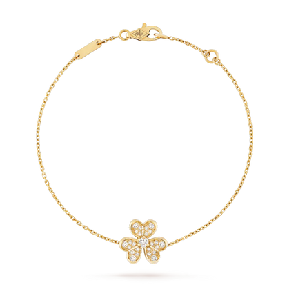[Luna Brilliance]FRIVOLE GOLD FLOWER DIAMOND BRACELET