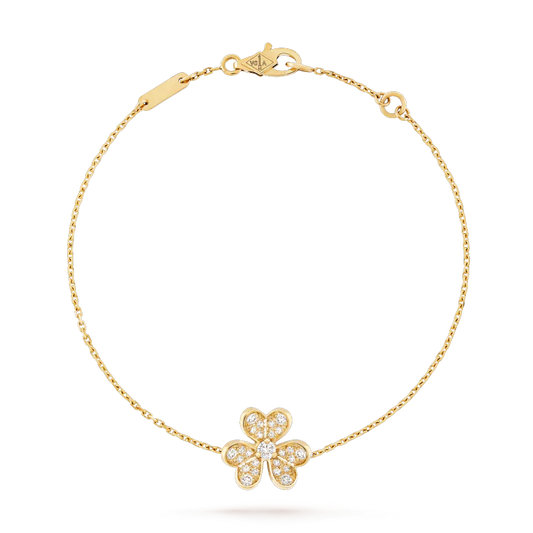 [Luna Brilliance]FRIVOLE GOLD FLOWER DIAMOND BRACELET