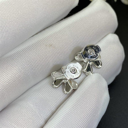[Luna Brilliance]FRIVOLE MINI SILVER FLOWER EARRINGS