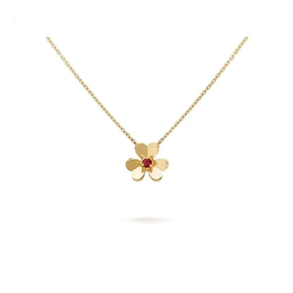 [Luna Brilliance]FRIVOLE GOLD FLOWER NECKLACE