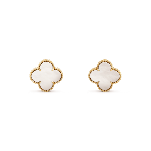 [Luna Brilliance]CLOVER MINI GOLD EARRINGS