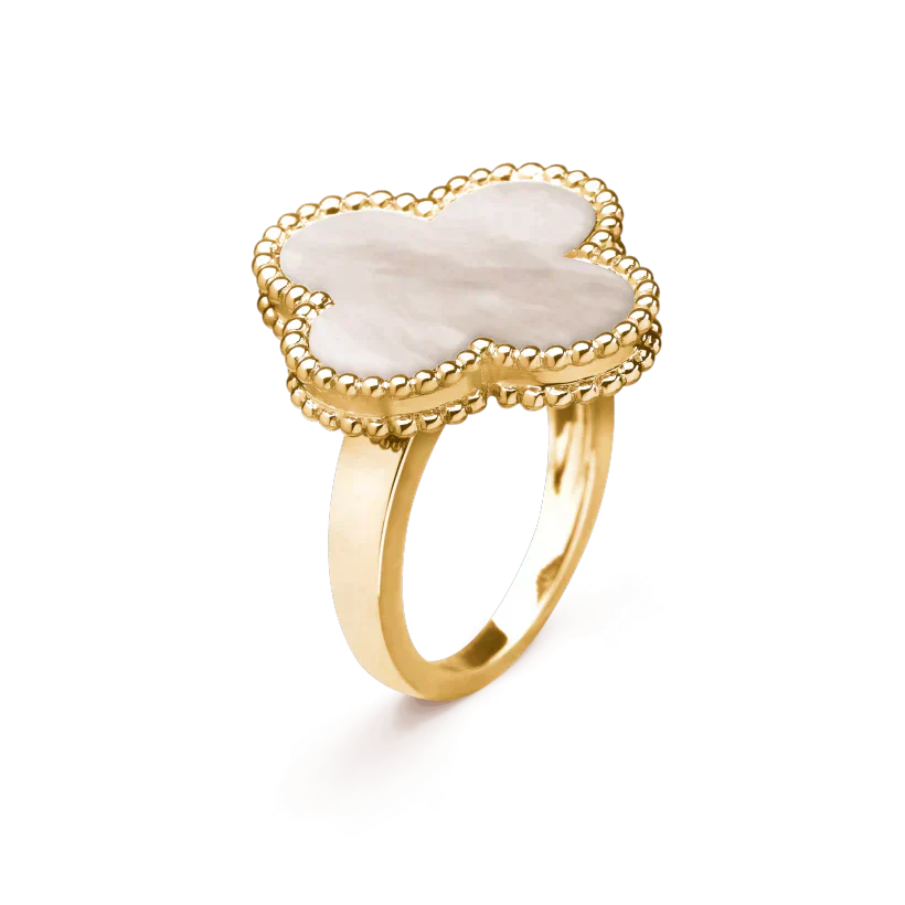 [Luna Brilliance]CLOVER WHITE MOP RING