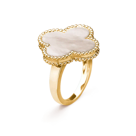 [Luna Brilliance]CLOVER WHITE MOP RING