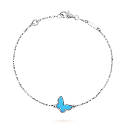 [Luna Brilliance]BUTTERFLY TURQUOISE BUTTERFLY BRACELET SILVER