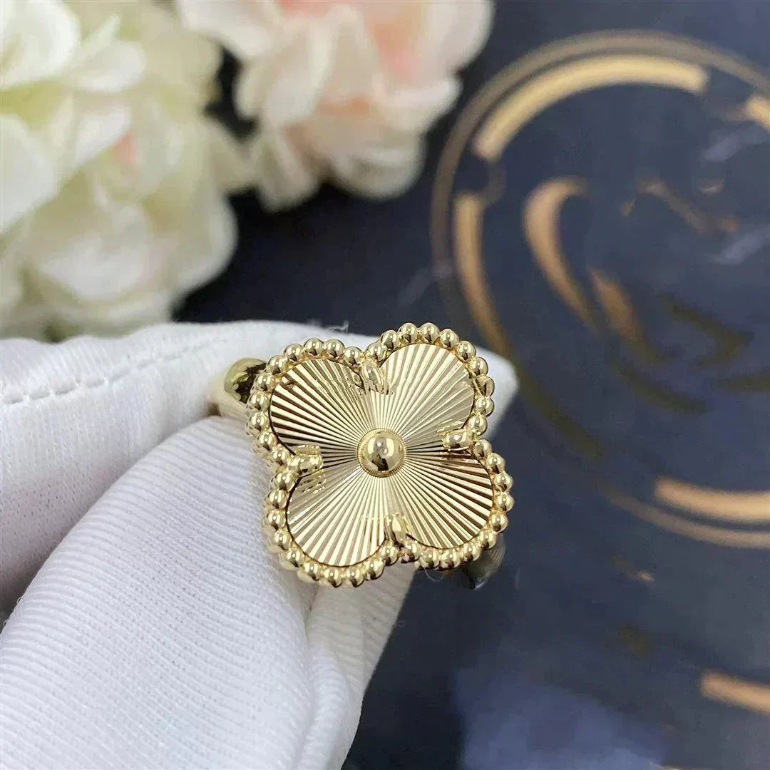 [Luna Brilliance]CLOVER GOLD RING