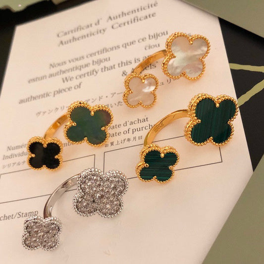 [Luna Brilliance]CLOVER BETWEEN THE FINGER RING