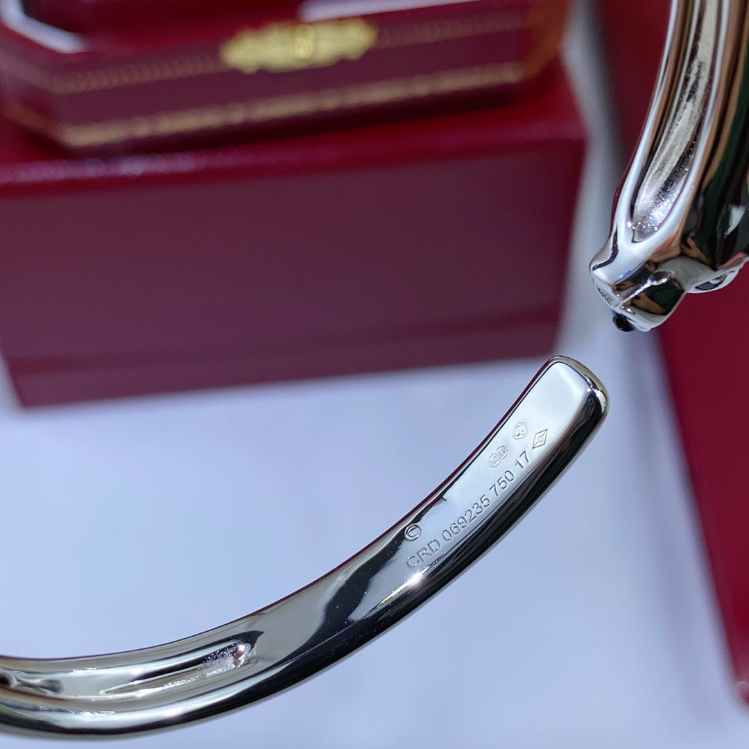[Luna Brilliance]PANTHERE SILVER OPEN BRACELET