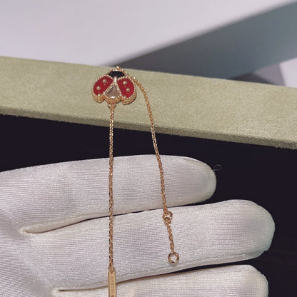 [Luna Brilliance]LUCKY SPRING 1 MOTIF PINK GOLD BRACELET