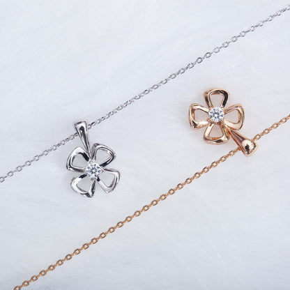 [Luna Brilliance]FIOREVER NECKLACE DIAMOND CENTER