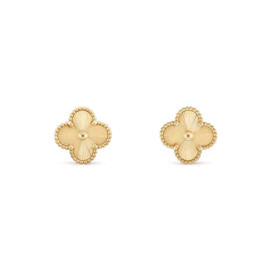 [Luna Brilliance]CLOVER MEDIUM 1 MOTIFS LASER EARRINGS