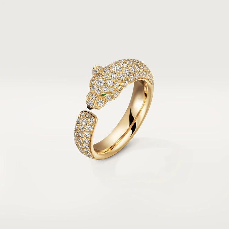 [Luna Brilliance]PANTHERE PINK GOLD DIAMOND RING