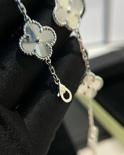 [Luna Brilliance]CLOVER SILVER 5 MOTIFS BRACELET